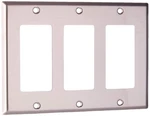 Leviton 3 Gang Decora Gfci Wallplate Stainless Steel Smooth Finish Ul Csa App.... Fixed Price $23.49.