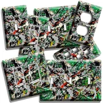 Jackson Pollock Green Drips Inspired Light Switch Outlet Wall Plate Hd Art Decor. Fixed Price $25.99.
