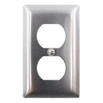 Pass & Seymour SS8 Duplex Receptacle Outlet Wall-plate, 1-GANG, Stainless Steel. Fixed Price $5.78.