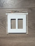 Lutron CW-2-WH Claro 2-GANG Wall Plate White. Fixed Price $8.99.
