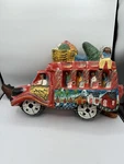 Haitian Paper Mache Folk Art Freedom Bus Signed Vintage Light Wear Make Offer. Fixed Price $22.99.