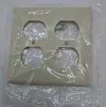 Cooper - 2150LA Two Gang Duplex Receptacle Wall Plate Almond Lot Of 13. Fixed Price $11.24.