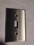 Lot Of 10 Eaton Copper Togle Wall Plate Stainless Steel Single Gang Switch. Fixed Price $25.99.