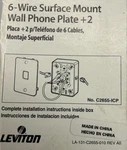 (3) Leviton Wall Mount Telephone Jacks With (2) Side C2655. Fixed Price $20.00.