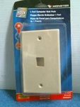 Monster 140172-00, Port Computer Wall Plate, Almond, Free Shipping. Fixed Price $10.00.