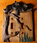 Black Bear Cub Double Toggle Light Switch Wall Plate Cover Cabin Lodge Decor New. Fixed Price $18.95.