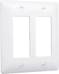 10 Pack X Hubbell Taymac 5500W Paintable Masque Wall Plate Cover White 2-GANG. Fixed Price $29.99.