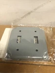 Mulberry 11410 4" Raised 2 Switch Cover Steel Double Toggle Plate. Fixed Price $7.39.