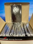 Bulk Lot Of 25 Brown Box Blank Wall Plates 2129B Cooper Wiring. Fixed Price $18.37.