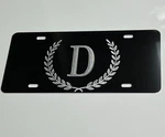 Custom Single Letter Monogram Engraved Car Tag Aluminum Metal License Plate. Fixed Price $30.99.