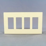 Cooper PJS264A Almond 4-GANG Decorator Gfci Unbreakable Mid-size Wallplate Cover. Fixed Price $12.34.