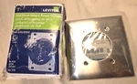 Leviton 30A Flush Mount Power Outlet With Silver Cover. Fixed Price $12.50.