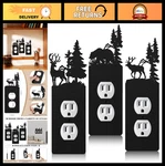 3 Pcs Bear Light Switch Cover Plates - Black Outlet Decor For Home, Office, Bedr. Fixed Price $31.99.