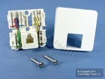 Leviton C2645-W White Surface Mount 6-WIRE Jack Telephone. Fixed Price $8.54.