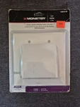 Monster Dual Gang Hinged Wall Plate For Audio/video Cables 140019-00 New. Fixed Price $12.00.