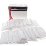 Cooper 2034W White Large Toggle Switch Covers Wallplates Thermoset 25-PACK. Fixed Price $26.12.