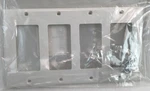 Leviton 105 80412-NW 4-GANG Decora Switch Wall Plate Thermoplastic. Fixed Price $7.55.
