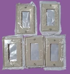 Leviton Light Almond Electrical Wall Plate 026-80401-T Rocker 5-PACK. Fixed Price $10.00.