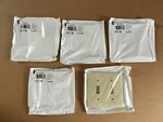 Lot Of 5 Leviton Ivory Thermoplastic 2G Std Toggle/switch Wallplate 80709-I. Fixed Price $9.99.