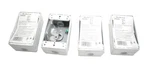 Mulberry One Gang Box Hole 1/2" Painted White For Wet Location 30800W 4 Pack. Fixed Price $43.52.