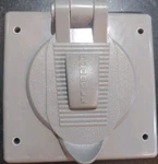 Hubbell Wiring Device-kellems HBL7777A Weatherproof Cover, Thermoplastic. Fixed Price $65.00.