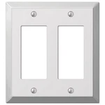 Amerelle 161RR Century Polished Chrome 2-GANG Stamped Steel Rocker Wall Plate. Fixed Price $10.94.