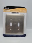 Amerelle Wallplate Brushed Nickel Toggle 2TTPW. Fixed Price $7.95.