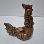 Vintage Treasure Craft Ceramic Rooster Figurine Hand Painted Brown Wood Look. Fixed Price $14.99.