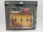 Rivers Edge Moose Triple Switch Cover White Birch Rustic Country Cabin Lodge. Fixed Price $16.89.