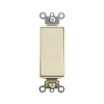Leviton 5621-2I Decora Plus Rocker Switch, Grounding, 20A, Ivory (10 Pack). Fixed Price $40.63.