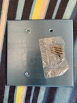 Count, Leviton 84125-40 2G Blank Oversized Stainless Steel Wall Plates. Fixed Price $7.68.