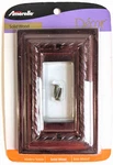 Amerelle Decor Solid Wood Switch Plate Cover With Rope Edge. Fixed Price $9.99.