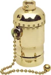 Leviton 19980-0PG Brass 660W Aluminum Incandescent Medium Base Pull Chain Socket. Fixed Price $8.95.
