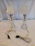Vintage Leviton Etched Glass Vanity Lamp/lights Set Ot 2. Fixed Price $59.50.