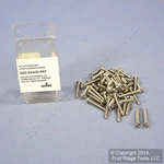 Leviton Stainless Extra Long 7/8" Wallplate Oval Head 6-32 Screws 84500-PRT. Fixed Price $20.41.