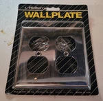 Mulberry Standard-sz. 2 Duplex Receptacle Wall Plate Cover Stainless Steel. Fixed Price $6.60.
