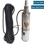 3'' Dc 24V Solar Deep Well Pump Water 2300L/H Stainless Steel Submersible. Fixed Price $60.20.