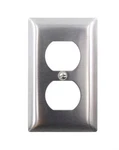 Pass & Seymour Sl 8 Duplex Receptacle Outlet Wall-plate, 1-GANG, Stainless Steel. Fixed Price $23.29.