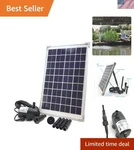 10W Solar Water Pump Kit Dc Brushless Submersible For Fountain Pond Aqua.... Fixed Price $145.71.