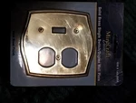 Mintcraft Decor Solid Brass Finish Single Switch/duplex Wall Plate. Fixed Price $8.50.