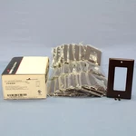 Cooper 2151B Brown 1-GANG Decorator Gfci Plastic Standard Wallplate Cover 25PCS. Fixed Price $26.59.