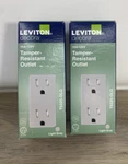 Leviton T5325-DLG 15A 125V Tamper-resist Duplex Light Gray Thermoplastic Outlets. Fixed Price $7.95.