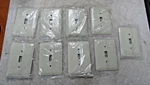 9) New Mulberry 1-GANG Ivory Metal Toggle Switch Wall Plate 74771 Lot Of. Fixed Price $33.29.