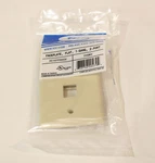 Icc Single Gang Faceplate Flat Port Ivory IC107F02IV. Fixed Price $10.00.