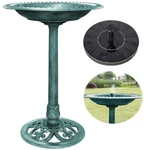 28" Outdoor Garden Bird Bath Basin W/ Solar Pump Fountain Stand Polyresin Decor. Fixed Price $35.95.