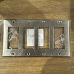 Lot Of 8 -leviton 4-GANG Decora/gfci Device Mount Wallplate, 302 Stainless Steel. Fixed Price $39.00.