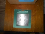 New Pewter Tone Double Gang Toggle Switch Plate Creative Accents #9PT102. Fixed Price $6.00.