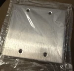10 Mulberry 97152 Stainless Steel Blank Gang Covers Lot Of. Fixed Price $35.00.