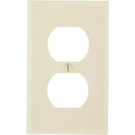 (case Of 20) Leviton Plastic Outlet Wall Plate- Ivory. Fixed Price $10.99.