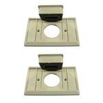 2 Eagle Horizontal Weather Resistant 1.41" Single Receptacle Outlet Covers Plate. Fixed Price $9.49.